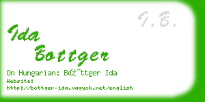 ida bottger business card